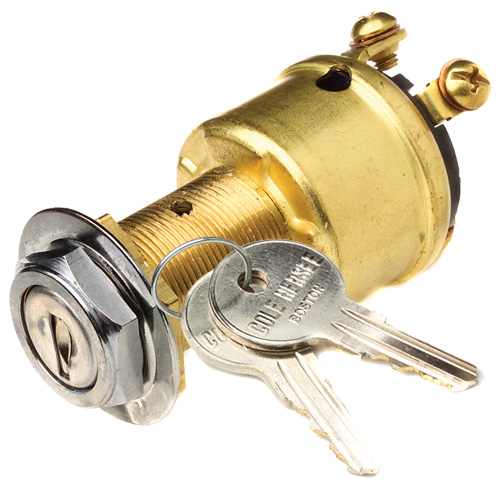 Cole Hersee 4 Position Brass Ignition Switch 